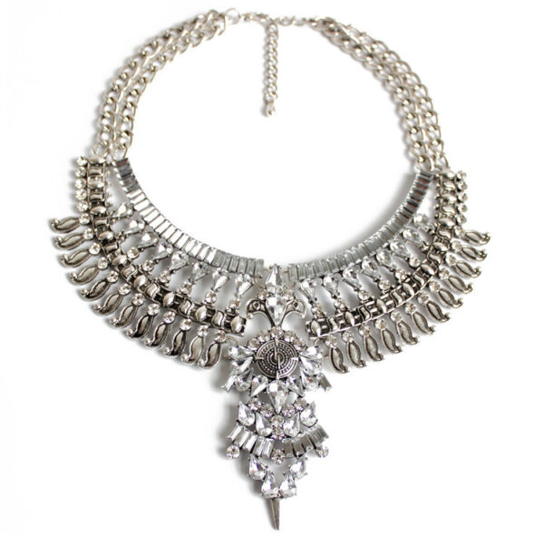 Alloy Diamond Short Necklace Crystal Necklace - Image 10