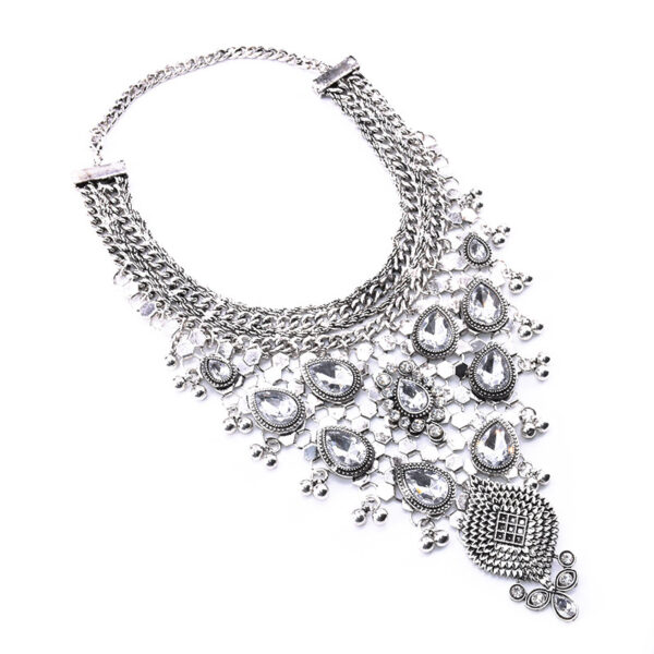 Alloy Diamond Short Necklace Crystal Necklace - Image 5