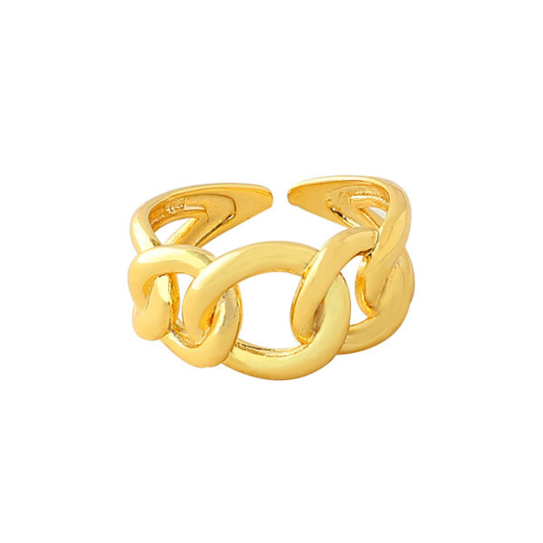 best and easiy carry Golden adjustable joint ring - Image 2