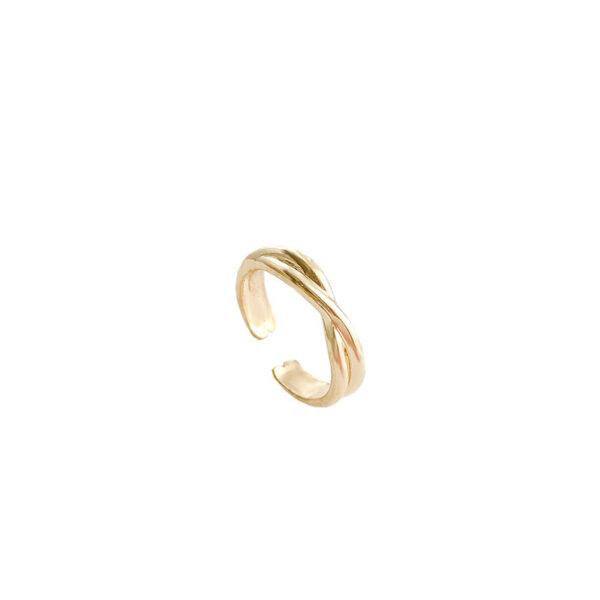 Cross Ring Female Light Luxury Niche Design Sense Metal Index Finger - Image 6