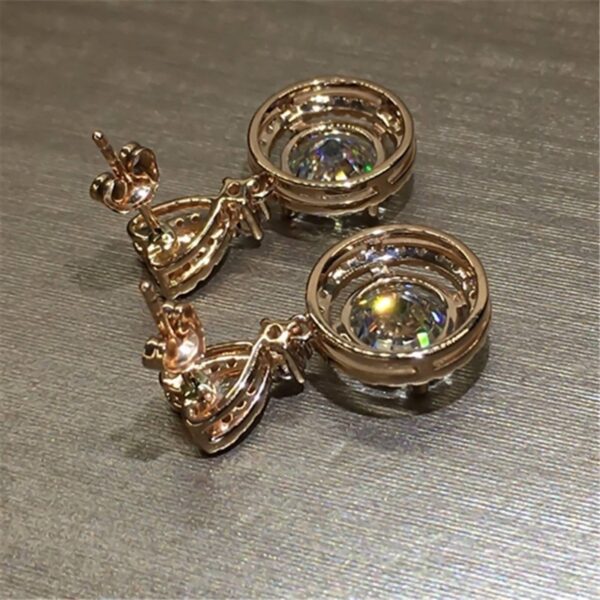 Earings Women Ring Bohemian Dangle Round - Image 5