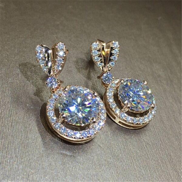Earings Women Ring Bohemian Dangle Round - Image 3