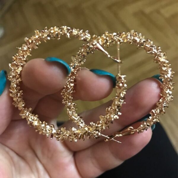 Earings Women For Gold Round Pearl Set - Image 9