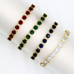 Light Luxury Temperament Color Zircon Bracelet For Women