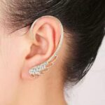 Feather Earings Oorbellen New Punk Clip Earrings