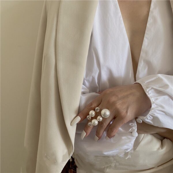 Multi Pearl Rings for Women - Image 5