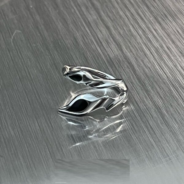 Irregular Shaped Black Onyx Metal Ring Street Tide Special-interest Design High Sense Men And Women - Image 10