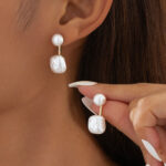 Simple French korean style Ear studs