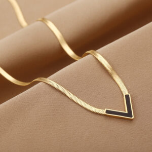 Necklace,stainless Steel,with V Shape ,Only Self-pickup Is Supported, And The Displayed Prices Are All Self-pickup Prices