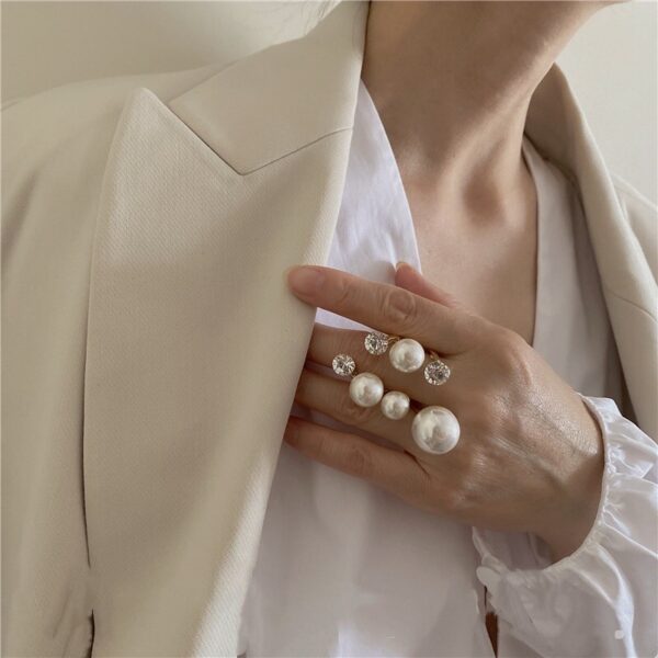 Multi Pearl Rings for Women - Image 4