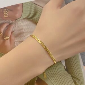 Advanced Hip Hop Cuba Metallic Titanium Steel Bracelets