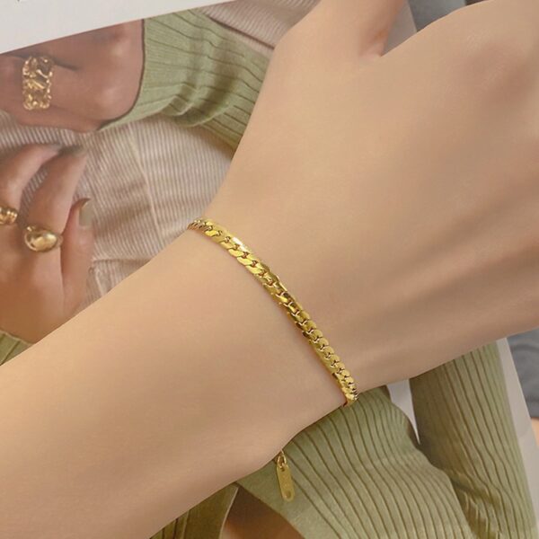 Advanced Hip Hop Cuba Metallic Titanium Steel Bracelets