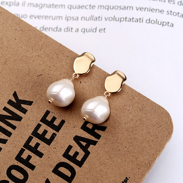 925 Sterling Silver Baroque Pearl Earings - Image 5
