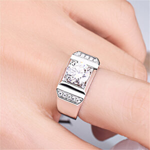 Open Business Domineering Stone Diamond Ring