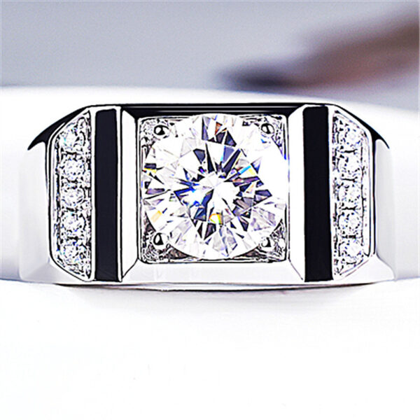 Open Business Domineering Stone Diamond Ring - Image 5