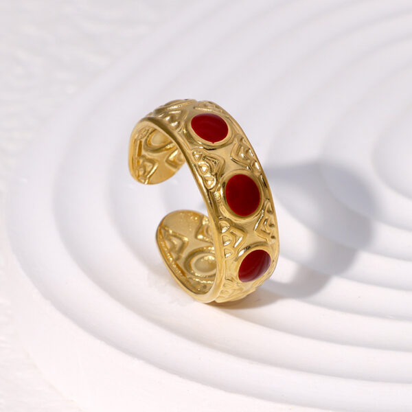 European, American And French Style Retro Open-end Personality Ring - Image 9