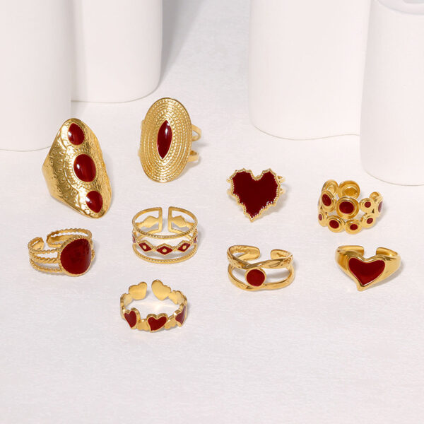 European, American And French Style Retro Open-end Personality Ring