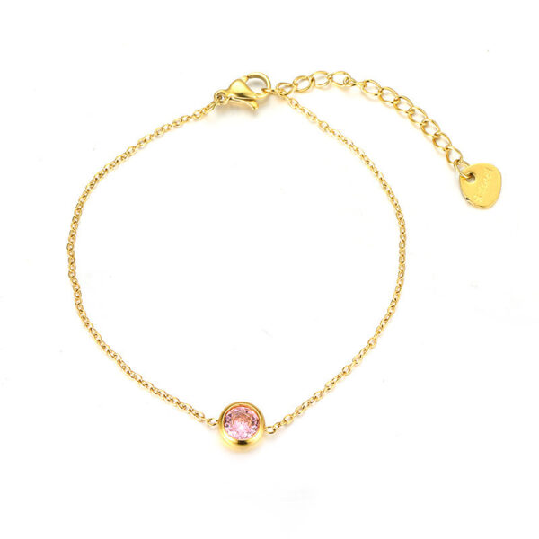Colorful Zircon Women's Diamond Thin Bracelet - Image 6