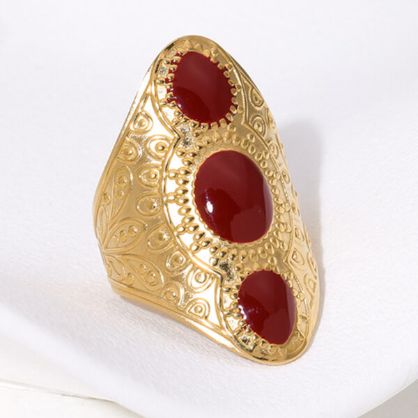 European, American And French Style Retro Open-end Personality Ring - Image 6