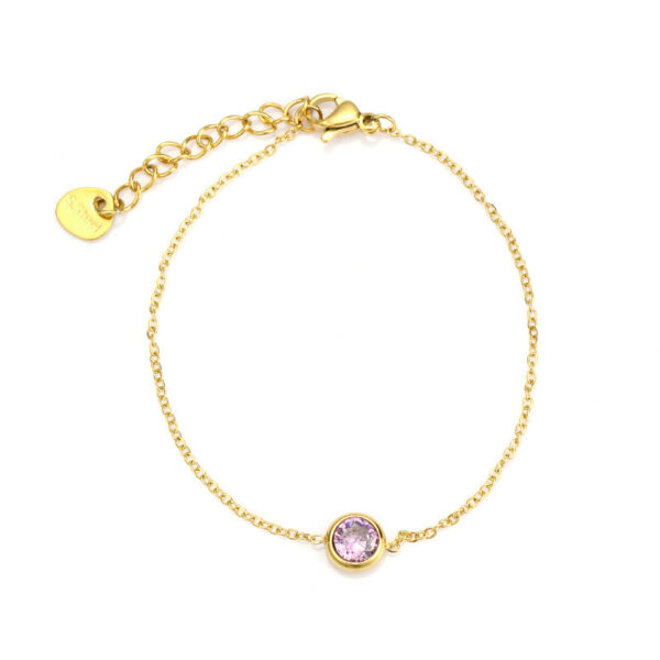 Colorful Zircon Women's Diamond Thin Bracelet - Image 3
