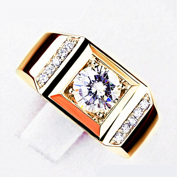 Open Business Domineering Stone Diamond Ring - Image 4