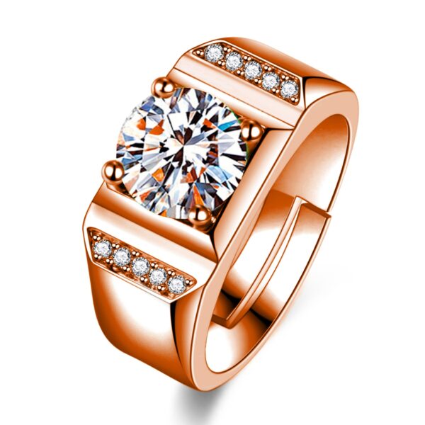 Open Business Domineering Stone Diamond Ring - Image 2