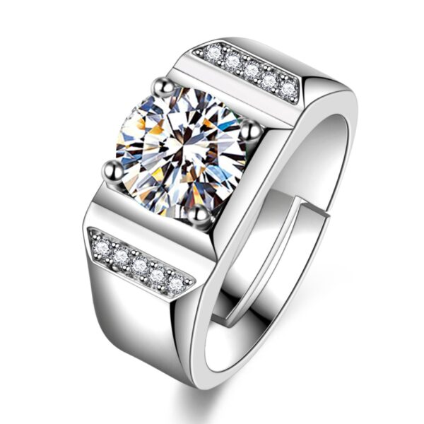 Open Business Domineering Stone Diamond Ring - Image 6