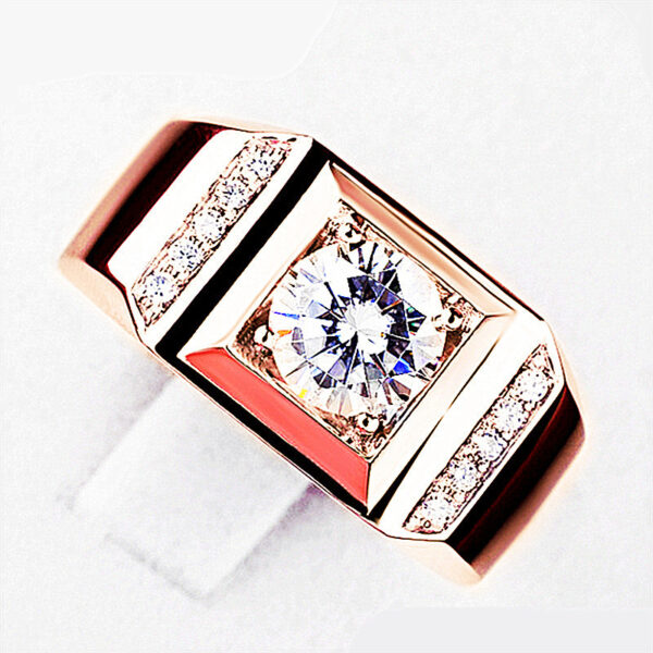 Open Business Domineering Stone Diamond Ring - Image 7