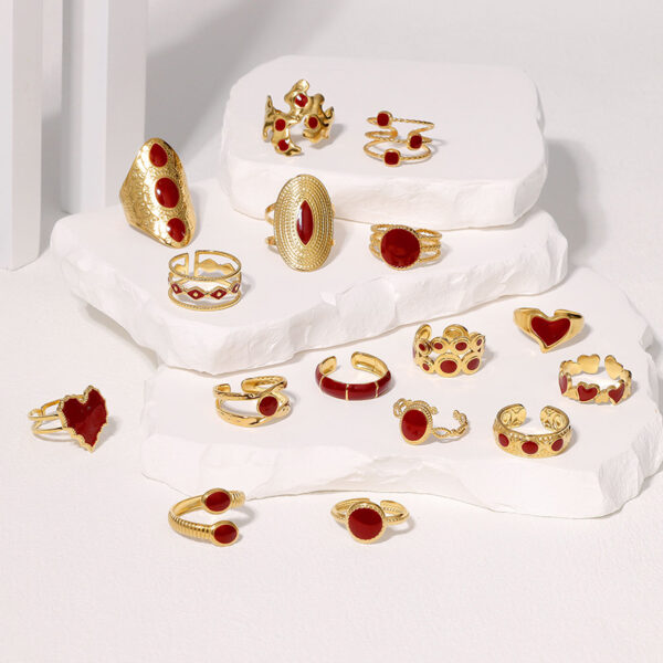 European, American And French Style Retro Open-end Personality Ring - Image 2