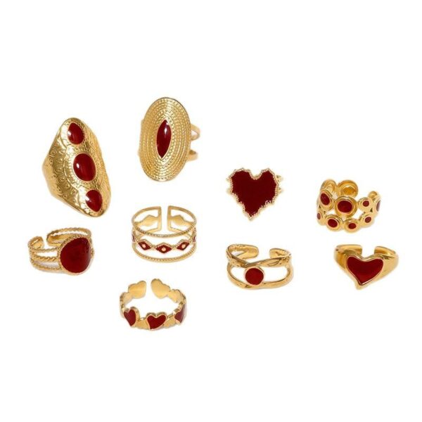 European, American And French Style Retro Open-end Personality Ring - Image 5