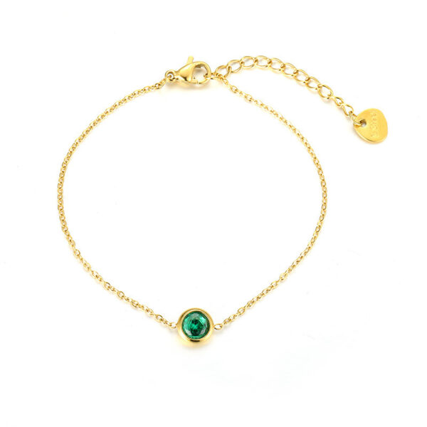 Colorful Zircon Women's Diamond Thin Bracelet - Image 9