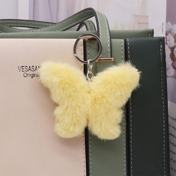 Cute Simple Colorful Love Plush Key Chain Pendant Butterfly - Image 8