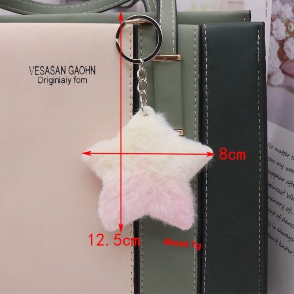 Cute Simple Colorful Love Plush Key Chain Pendant Butterfly - Image 4