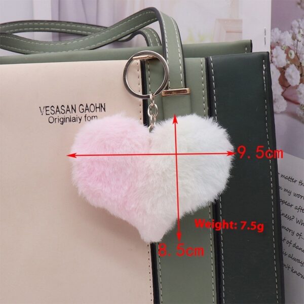 Cute Simple Colorful Love Plush Key Chain Pendant Butterfly - Image 2