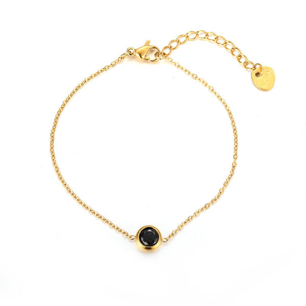 Colorful Zircon Women's Diamond Thin Bracelet - Image 5